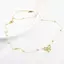 PNPIA- Bông Tai Nơ Vàng Vòng Tay Nelace Hợp Thời Trang Nơ Ruy Băng Ngọc Trai Choker Nelace Hợp Thời Trang Nơ Thứ