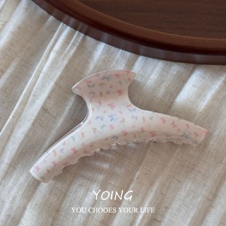 Yoing / Nhiều Màu Sắc Bướm Lấy Kẹp Nữ Acrylic Đầu Sau Nửa Tie Tóc Kẹp Cá Mập