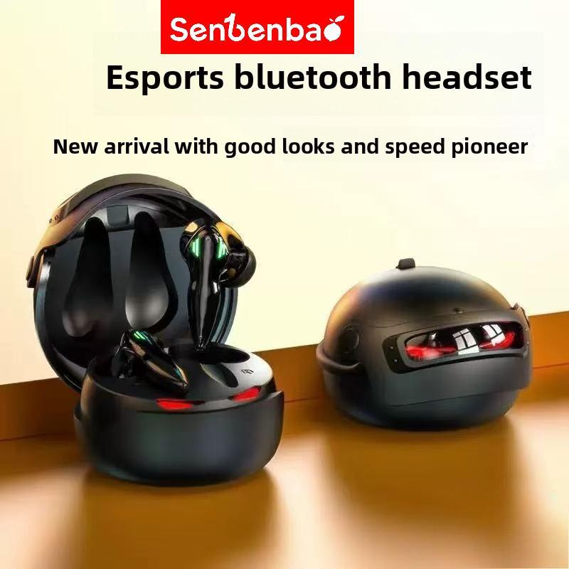 Tai nghe chơi game Senbenbao BUDS5 PRO Thiết kế mũ bảo hiểm độc quyền toàn cầu Hiệu ứng Lightning thổi tâm Âm thanh nổi Hi-Fi ENC Giảm tiếng ồn IPX5 Điều khiển cảm ứng
