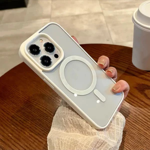 Ốp Điện Thoại Từ Tính, Trong Suốt, Chống Sốc, Tương Thích Với IPhone15 / 14 / 13 / 12 / 11, 15promax, CX