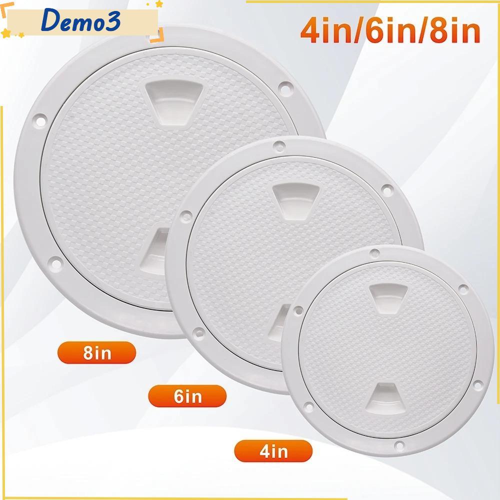 [DEMO3] Vỏ Hatch Cover, 4 6 8 inch Truy cập kiểm tra sàn màu trắng, Vỏ kiểm tra chống trượt tròn ABS thực tế cho thuyền du thuyền Marine