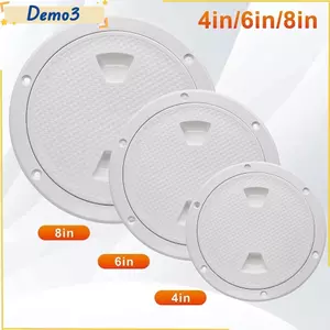 Vỏ Hatch Cover, 4 6 8 inch Truy cập kiểm tra sàn màu trắng, Vỏ kiểm tra chống trượt tròn ABS thực tế cho thuyền du thuyền Marine