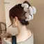 Kẹp Tóc DELMER, Vuốt Tóc Sang Trọng Hình Chữ M, Phụ Kiện Tóc Dễ Thương Phong Cách Hàn Quốc Kẹp Cá Mập Lớn Kẹp Bé Gái