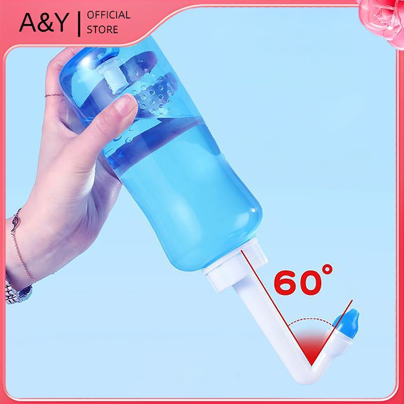A & Y Người Lớn Trẻ Em Nước Rửa Mũi Bảo Vệ Mũi Làm Sạch Dưỡng Ẩm Trẻ Em Người Lớn Tránh Dị Ứng Viêm Mũi Neti Pot 300ml.