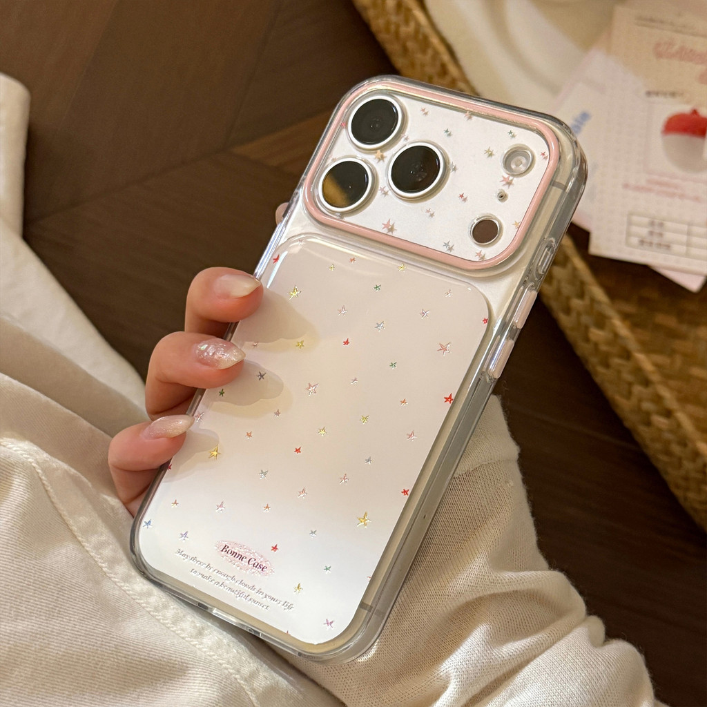 Ốp Điện Thoại Ngôi Sao Màu Cho IPhone 17 Pro Max 17 16 15 14 13 Vỏ Bảo Vệ Chống Sốc