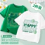 Áo thun ngắn tay cho trẻ em Mùa hè 2025 Áo bé trai Phong cách mùa hè Bé trai Big Kids Cotton nguyên chất Nửa tay trắng Quần áo mùa hè PVWN