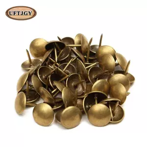 100x Hợp Kim Đồng Làm Dày Ngón Tay Cái Móng Tay Cho Sofa Gỗ Ngực