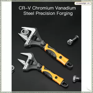 Cờ lê tay cầm ngắn, Cờ lê phòng tắm có thể điều chỉnh bánh xe Ratchet mở lớn, để duy trì đường ống trong phòng tắm Facilitie 8in