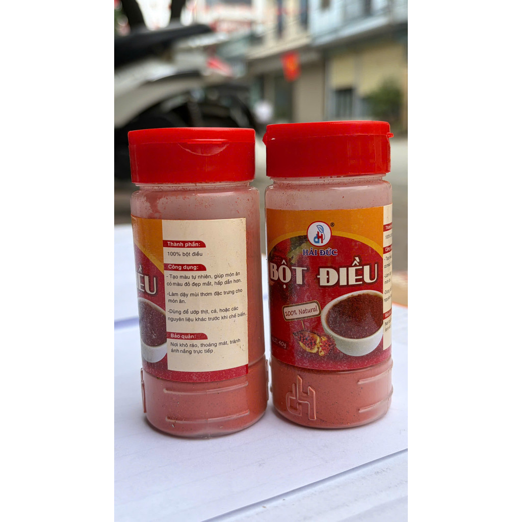 Bột Điều Đỏ Đức Hải Nguyên chất 100% (không phẩm màu) Tạo màu và hương vị cho món ăn - Đức Hải Food