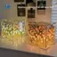 DIY Tulips Gương Cube Đèn Ngủ Phòng Trang Trí Trang Trí Chất Liệu Thủ Công Gói Trang Trí Bàn Làm Việc C