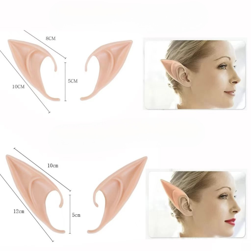 [48h] [COD] Phụ Kiện Cosplay Tai Yêu Tinh - Size Linh Hoạt 10cm/12cm, Dành Cho Makeup Và Trang Điểm Sáng Tạo