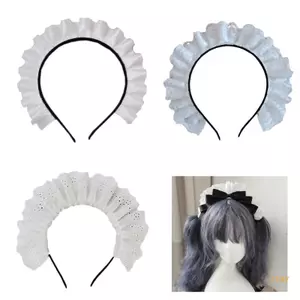 Ở Lại Cô Gái Xếp Ly Ren Đầu Phong Cách Nhật Bản Thanh Lịch Băng Đô Trang Điểm Phát Sóng Trực Tiếp Tóc Vòng Cosplay Đảng Headpiec