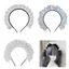 Ở Lại Cô Gái Xếp Ly Ren Đầu Phong Cách Nhật Bản Thanh Lịch Băng Đô Trang Điểm Phát Sóng Trực Tiếp Tóc Vòng Cosplay Đảng Headpiec