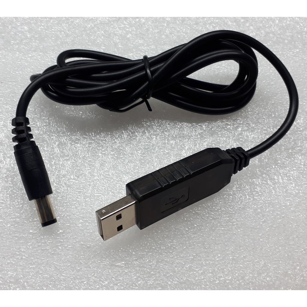 Cáp USB góc vuông sang 12V cho router Cáp Chuyển Đổi Nguồn Điện USB, Chuyển Đổi 5V USB sang 12V/9V, tăng áp