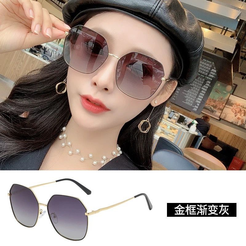 Kính râm lái xe cao cấp 2026 Kính râm phong cách mới Chống tia cực tím dành cho nữ có thể được trang bị kính cận thị với độ 26.3.22