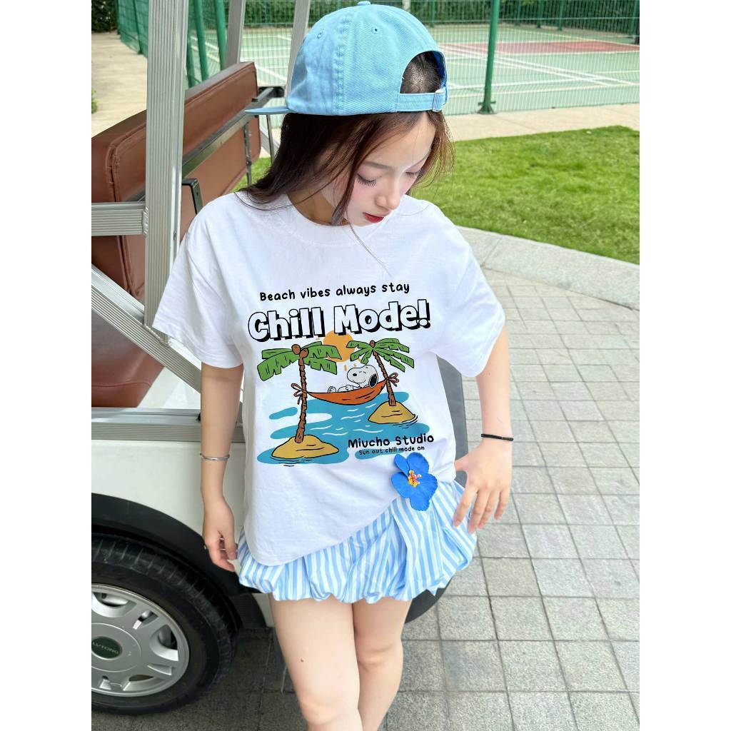 （Giao hàng 24h）Angela Phụ nữ oversize Áo thun in hoa  Kiểu dáng rộng rãi Vải mềm mại Có nhiều màu sắc để lựa chọnDY11