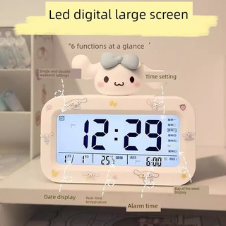 2026 Sanrio Đồng Hồ Báo Thức Học Sinh Chuyên Dụng Đa Năng Đánh Thức Công Cụ Tiện Dụng Đồng Hồ Điện Tử Thông Minh Để Bàn Đồng Hồ Trẻ Em
