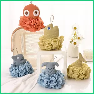 Bọt Biển Tắm Cho Tắm 2 Miếng Lưới Mềm Hoạt Hình Động Vật Biển Tẩy Tế Bào Chết Toàn Thân Miếng Bọt Biển Cho Trẻ Em Người Lớn Giặt jiwvn
