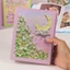 Album Ảnh SMILE, 6 Inch 100 Túi Dung Tích Lớn Chèn Trang Album, Mỹ Thủ Công Bìa Hoa Nhiều Lớp Chèn Túi Hiển Thị Ảnh Lễ Hội Album