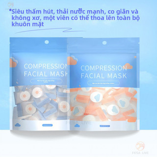Khăn giấy mặt nạ nén dùng một lần Đặc biệt dành cho Spa Khóa mặt nạ siêu mỏng dành cho ứng dụng nước Thẩm mỹ viện