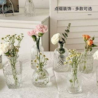 Sáng Tạo Bình Nổi Pháp Mini Bình Nhỏ Thủy Canh Bình Trong Suốt Retro Đồ Trang Trí Bình Thủy Tinh BAOG