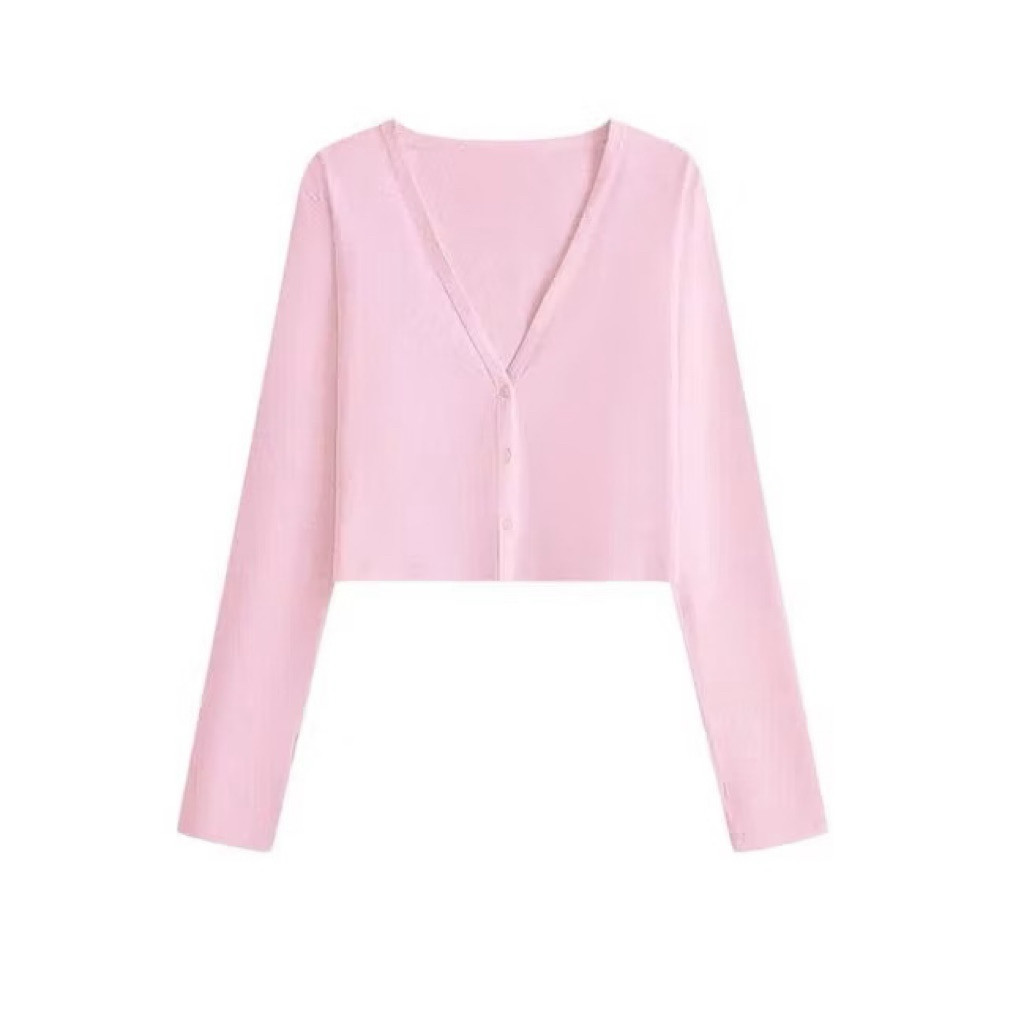 [DEAL MỞ BÁN] Áo Khoác Cardigan Basic Hàn Quốc Dáng Ngắn Ôm Body Thun Cotton Nhiều Màu Nữ Tính - Kenco clothing