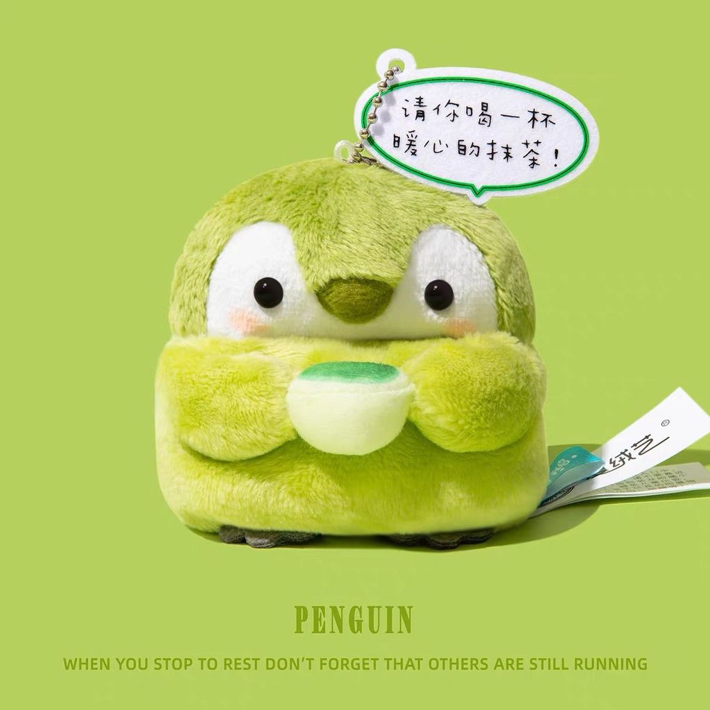 Hộp đựng tai nghe hình chim cánh cụt Matcha sang trọng Thích hợp cho Vỏ tai nghe AirPods Pro3 Dệt kim dễ thương Thích hợp cho Vỏ bảo vệ tai nghe AirPods4 Chống va chạm Chống sốc