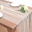 Cờ bàn voan JVSUB, 75 × 300cm / 75 × 100cm Vải voan vải tuyn Table Runner, Lưới gạc bán trong suốt Sheer Drapes Trang trí bàn cưới ngoài trời