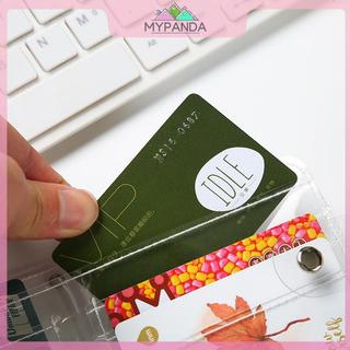 MYPANDA 1 Long Lanh Business ID Cards Túi Ví PVC Trong Suốt Thẻ Ảnh Ví Dành Cho Nữ Cô Gái Túi Đựng Thẻ Tín Dụng Trong Suốt.