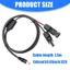 Cáp sạc bảng điều khiển năng lượng mặt trời di động PPY 4 đến DC7909 Dây mở rộng nguồn để dễ dàng mang theo lưu trữ trong chuyến phiêu lưu cắm trại