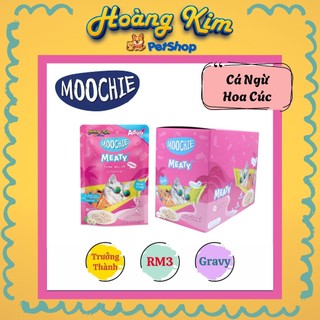 Pate MOOCHIE Mèo [12 - 24 - 48 GÓI] Thái Lan nhiều vị gói 70G hỗ trợ hệ tiêu hóa và tiêu búi lông