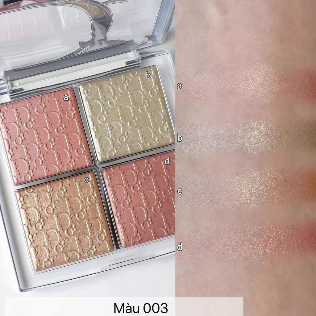 Yolo ❤Phiên bản mới Blush Highlight bốn màu#001爆闪天花板高颜值盘化妆品学生006#