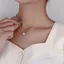 MONOSTYLE Vòng cổ hình ngôi sao, Vòng cổ màu trắng lấp lánh thời trang, Đồ trang trí Phụ kiện Mặt dây chuyền lấp lánh dành cho nữ