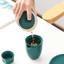 Retro Stoneware Trà Thoát Nước Gốm Trà Lọc Sáng Tạo Trà Xanh Dư Lượng Lọc Kung Fu Trà Lọc Trà Hộ Gia Đình YLV0