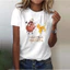 Hakuna Matata Áo Thun Nữ Dễ Thương Bông Tai Kẹp 90 Ullzang Vua Sư Tử Hoạt Hình Đồ Họa Tee Cho Nữ