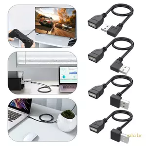 Cáp nối dài exhila USB 2 0 Đầu nối 90 độ để sạc và truyền dữ liệu không phô trương Màu đen