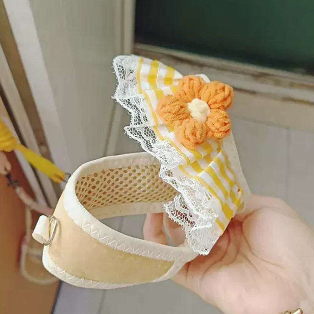Dây kéo cho chó Dây đeo ngực Tương tự Khăn ren Dây đeo ngực Mèo Vest Phong cách Pomeranian Teddy Bichon Dây đi bộ cho chó nhỏ Dây xích chó cỡ vừa