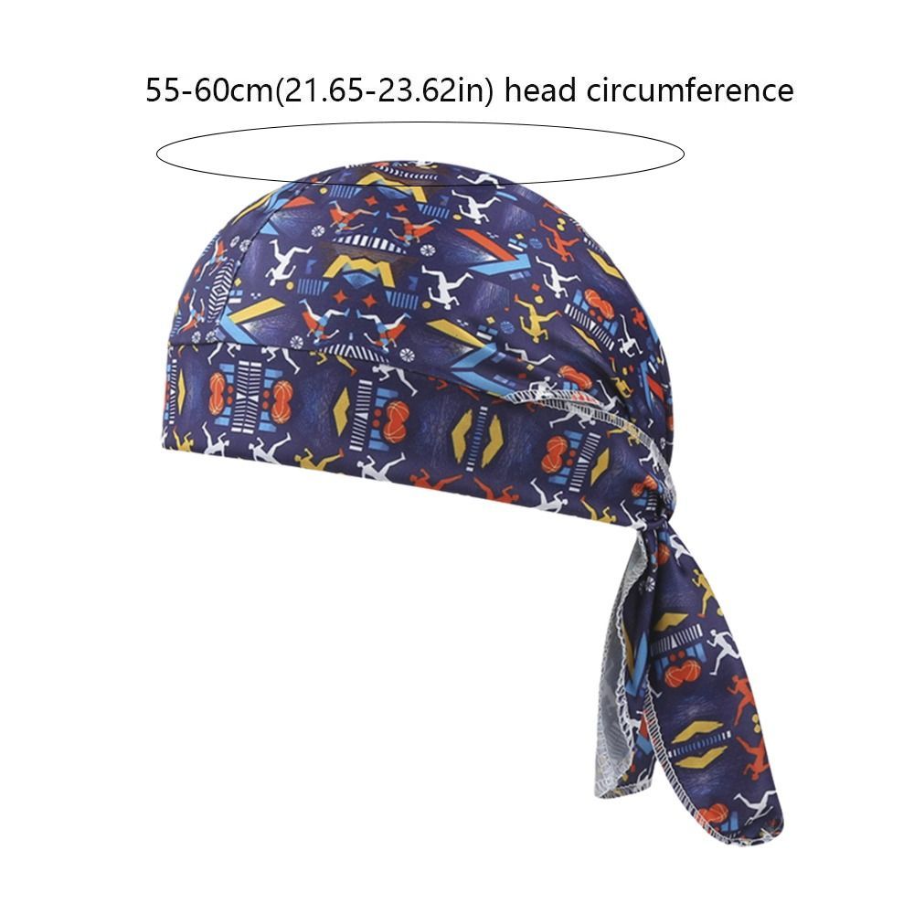 Mũ Hijab HOBBYIN, Khăn trùm đầu Bandana thoáng khí có thể điều chỉnh, Phụ kiện thời trang Đàn hồi In Paisley Mũ Bandana thoải mái Unisex