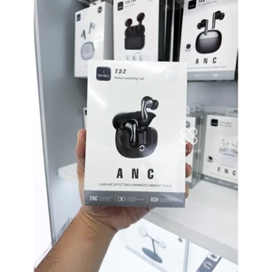 Tai Nghe Không Dây Wiwu T32 ANC - Chống Ồn Chủ Động, Xuyên Âm, Giảm Tiếng Ồn Cuộc Gọi 2-MIC ENC, Pin 40H