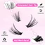 Phần mở rộng lông mi DIY nhẹ 3D - Cụm dành cho nữ Cosplay