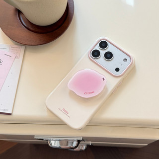 Giá đỡ điện thoại trái cây dễ thương Màu kẹo Vỏ bảo vệ silicon mềm cho iPhone 17Promax 17Pro 13 14 15 16 Pro Max Vỏ điện thoại di động nữ chống sốc