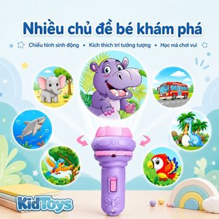 Đồ Chơi Đèn Pin Chiếu Hình KidToys 80 Hình - Hình Ảnh Sinh Động Cho Bé Khám Phá