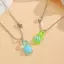 Kudosation 1 Dễ Thương Dạ Quang Rùa Trái Tim Từ Mặt Dây Chuyền Nelace Dành Cho Nữ Cặp Đôi Nelace Trang Sức Dự Tiệc Quà Tặng Đẹp