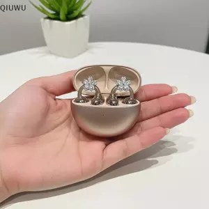 QIUWU Kẹp tai hoa xoay 2 chiếc thời trang có trang trí sáng cho bữa tiệc.