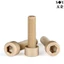 PEEK Chất liệu Nylon Đầu hình trụ Ổ cắm lục giác Vít đầu cốc cách nhiệt độ cao Vít nhựa chịu nhiệt độ cao M5M6M8M10M12