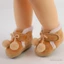 Trẻ Sơ Sinh Bé Gái Mờ Booties Dễ Thương Nơ Trang Trí Chống Trơn Trượt Ấm Áp Giày Đi Bộ Đầu Tiên