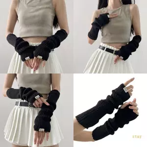 Ở Lại Phổ Biến Cánh Tay Ấm Trang Phục Anime Găng Tay Ngón Nhảy Múa Đảng Armwear