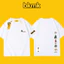 Bkmk giản dị cotton nguyên chất hợp thời trang áo thun phong cách nước ngoài cắm trại ngoài trời in quần áo nam mùa hè tay ngắn dáng rộng kích thước lớn 0519