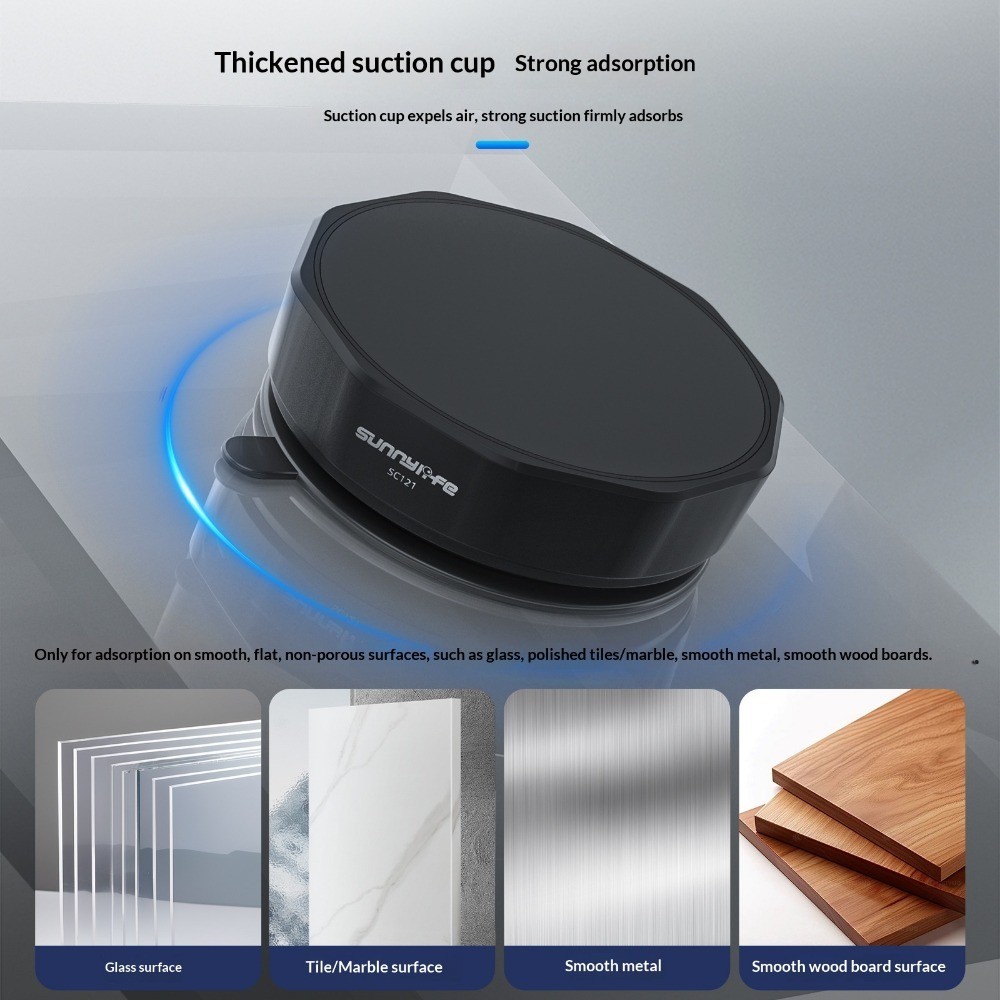 Giá đỡ cốc hút ép đa năng Sunnylife cho máy ảnh thể thao DJI Pocket 4, phụ kiện mở rộng từ tính cho máy ảnh thể thao INSTA 360 X5...
