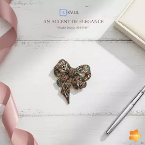 Trâm cài nơ thanh lịch bằng hợp kim dành cho nữ Phụ kiện ghim hợp thời trang sang trọng cho áo choàng Bộ đồ cưới hoặc tiệc mới